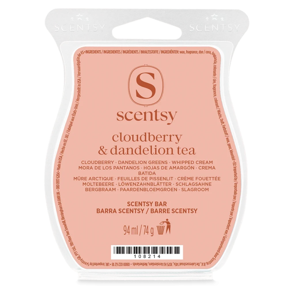 Barre Scentsy Cloudberry & Dandelion Tea