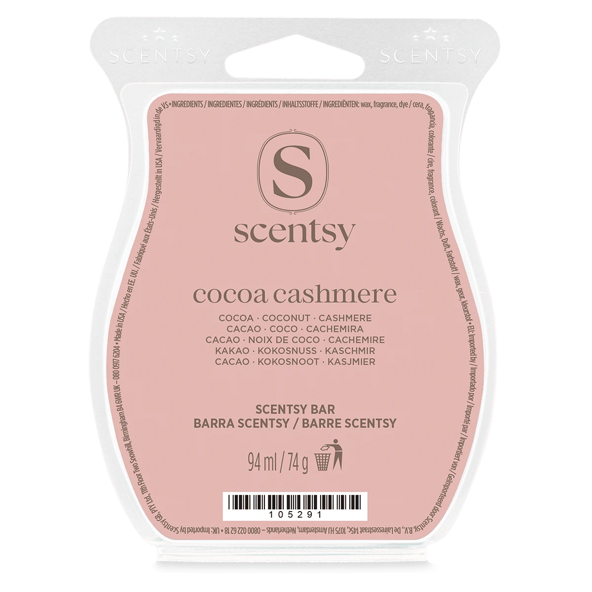 Barre Scentsy Cocoa Cashmere