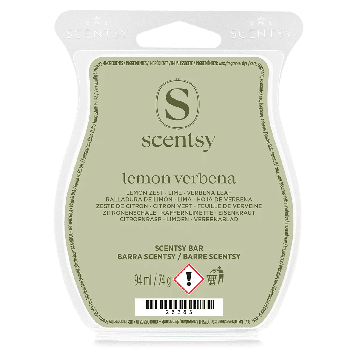 Barre Scentsy Lemon Verbena
