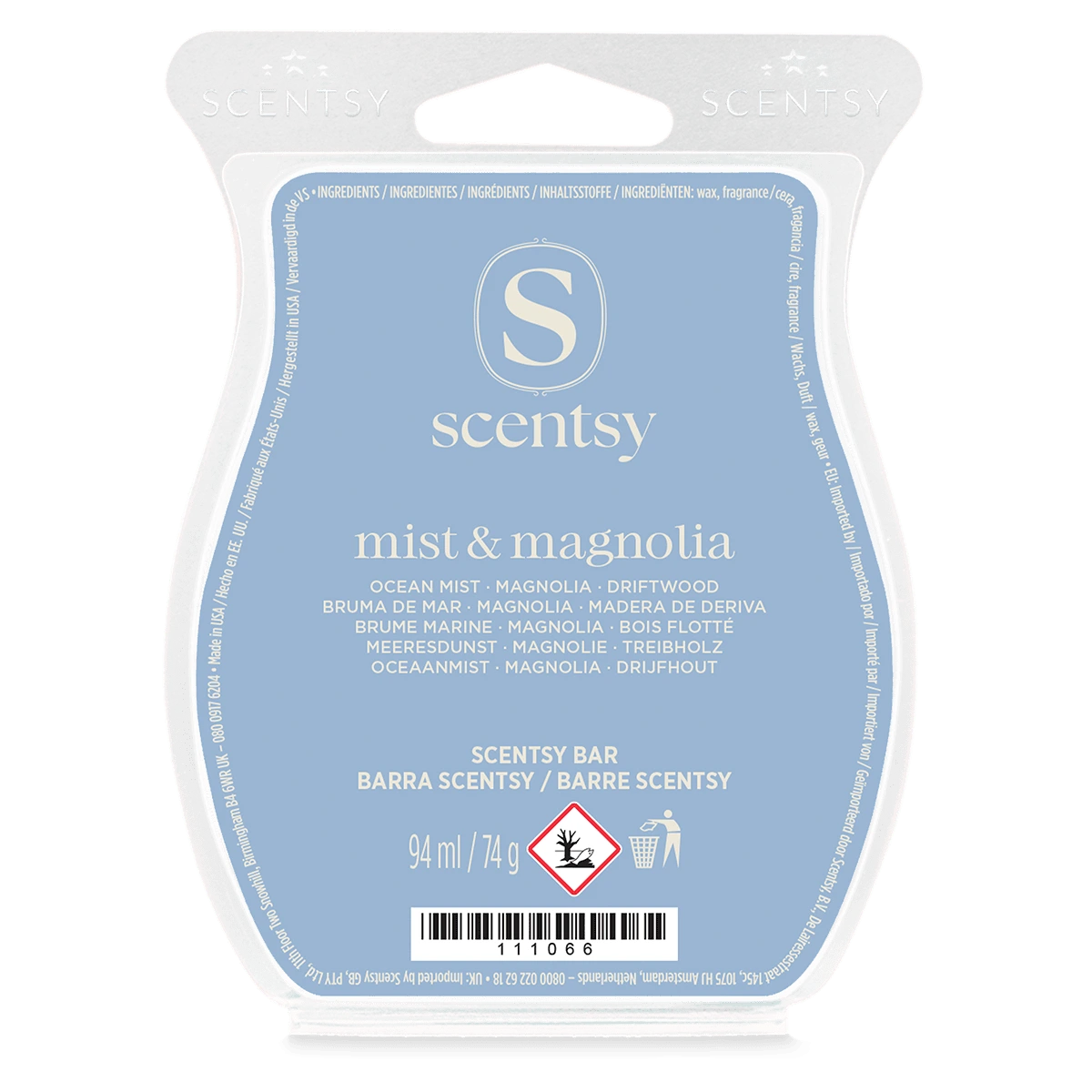 Barre Scentsy Mist & Magnolia