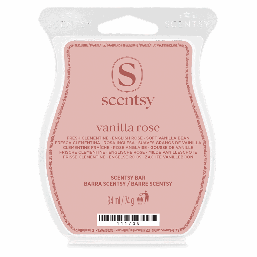 Barre de cire scentsy Vanilla Rose