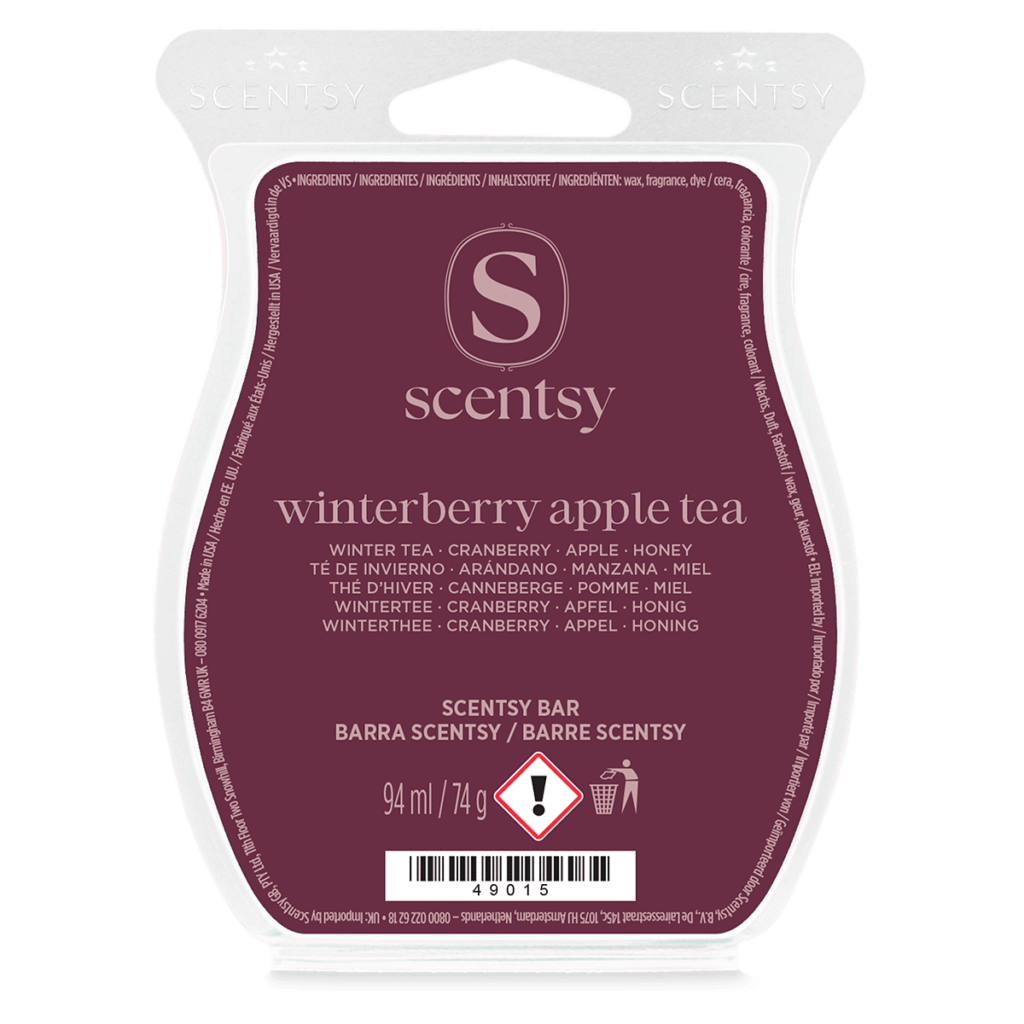Barre de cire scentsy winter berry apple tea