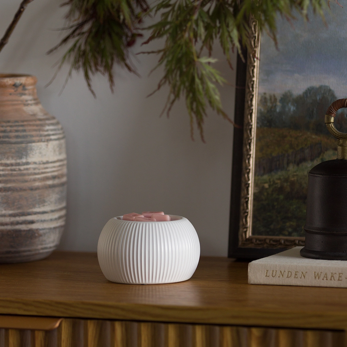 Réchaud Scentsy White Fluted