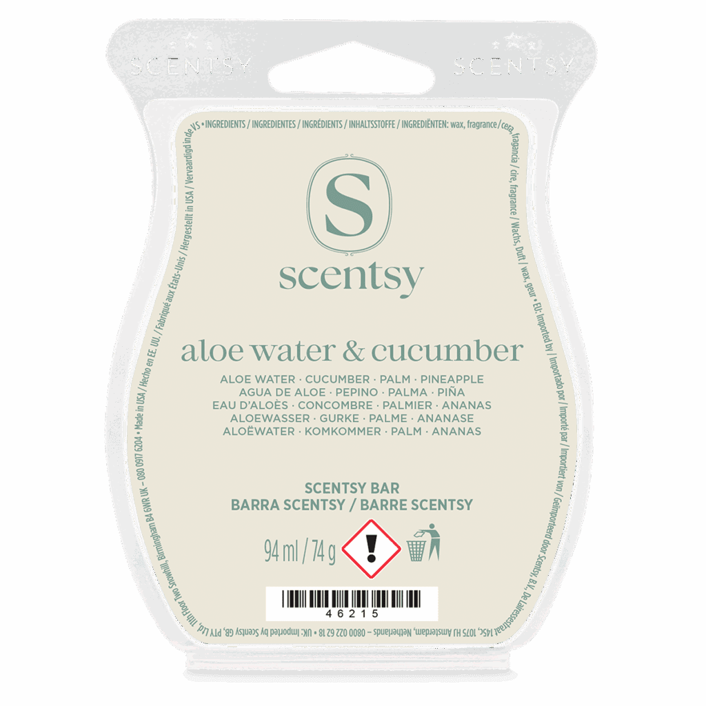 Barre Scentsy Aloe Water & Cucumber