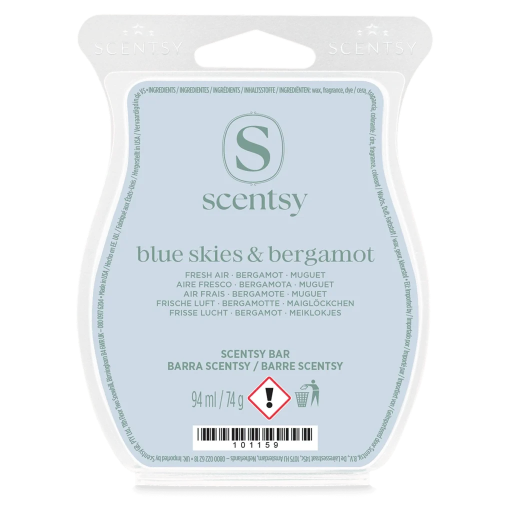 Barre Scentsy Blue Skies & Bergamot