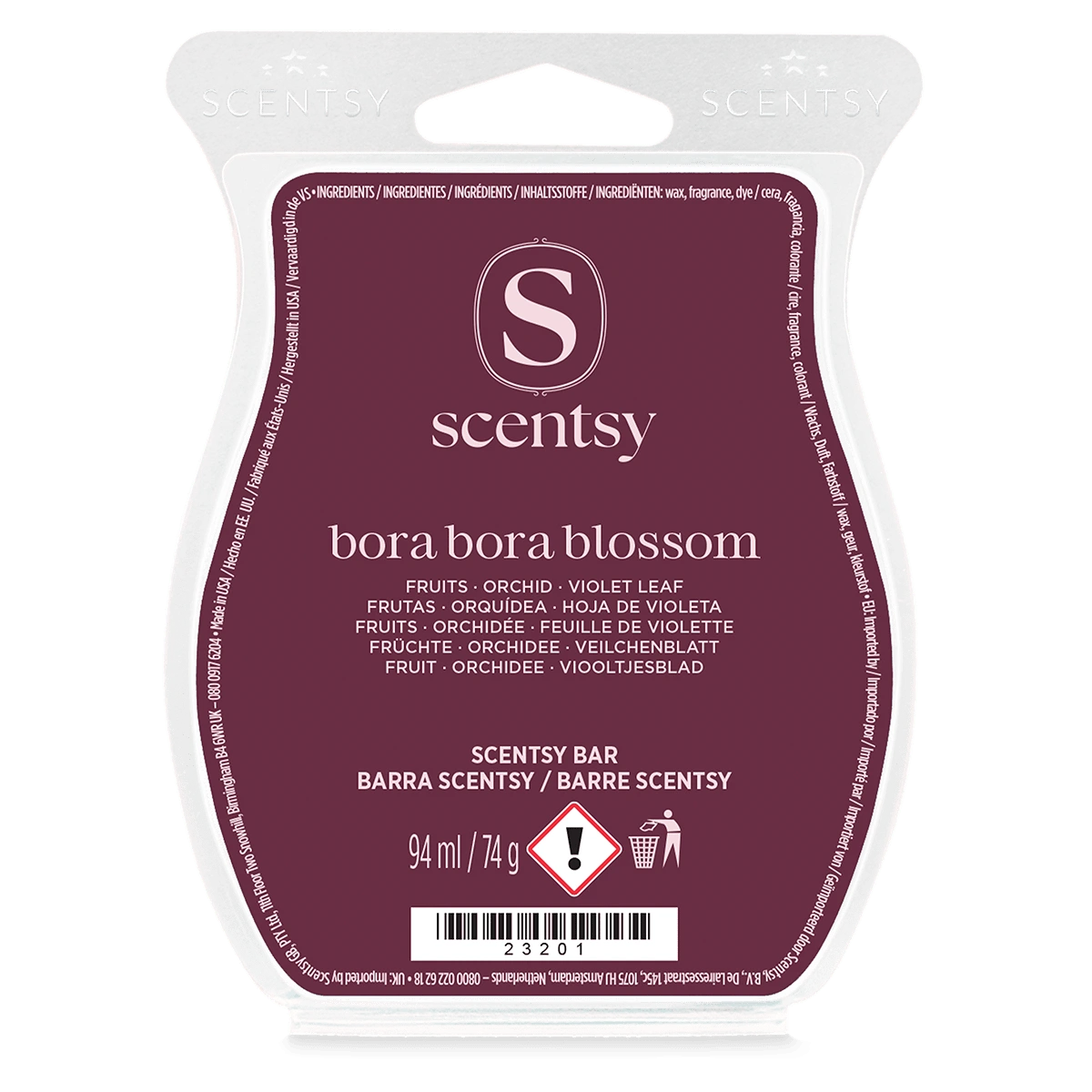 Barre Scentsy Bora Bora Blossom