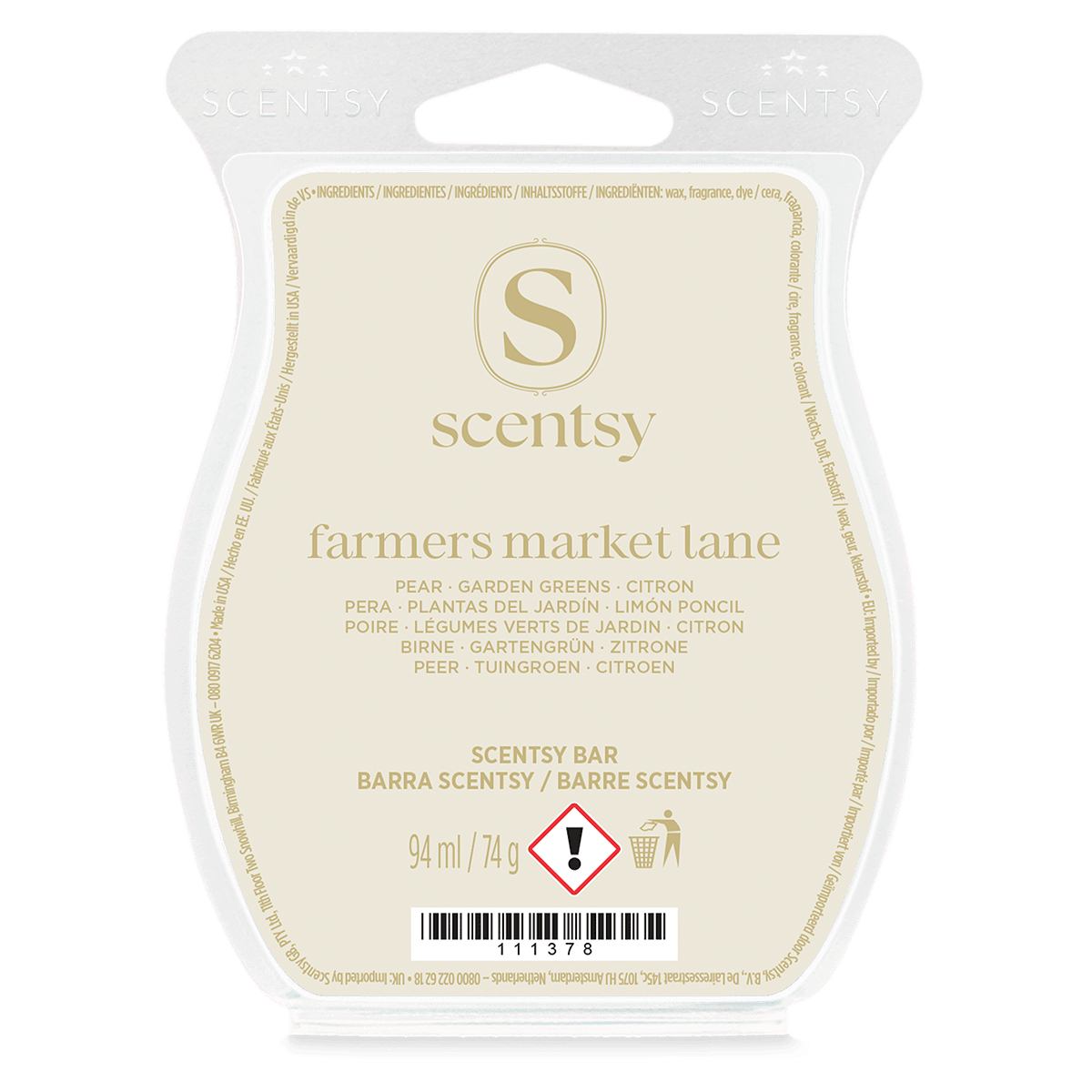 Barre Scentsy Farmers Market Lane
