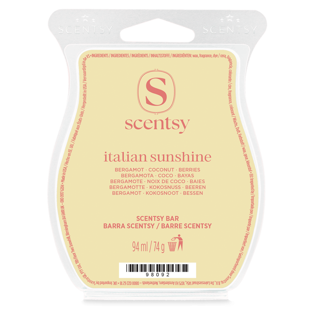 Barre Scentsy Italian Sunshine