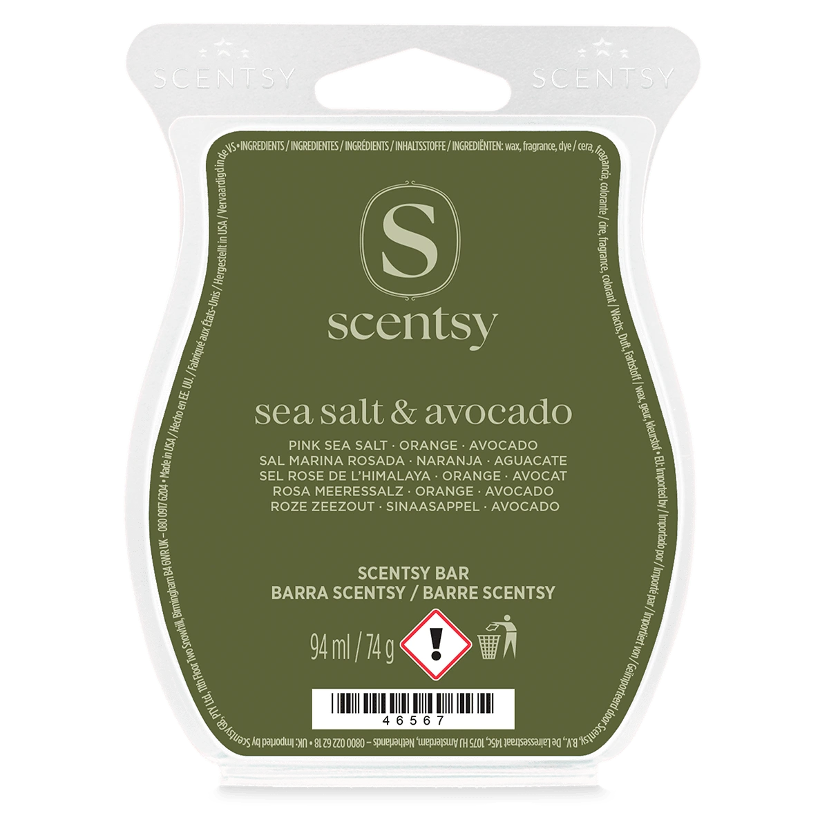 Barre Scentsy Sea Salt & Avocado