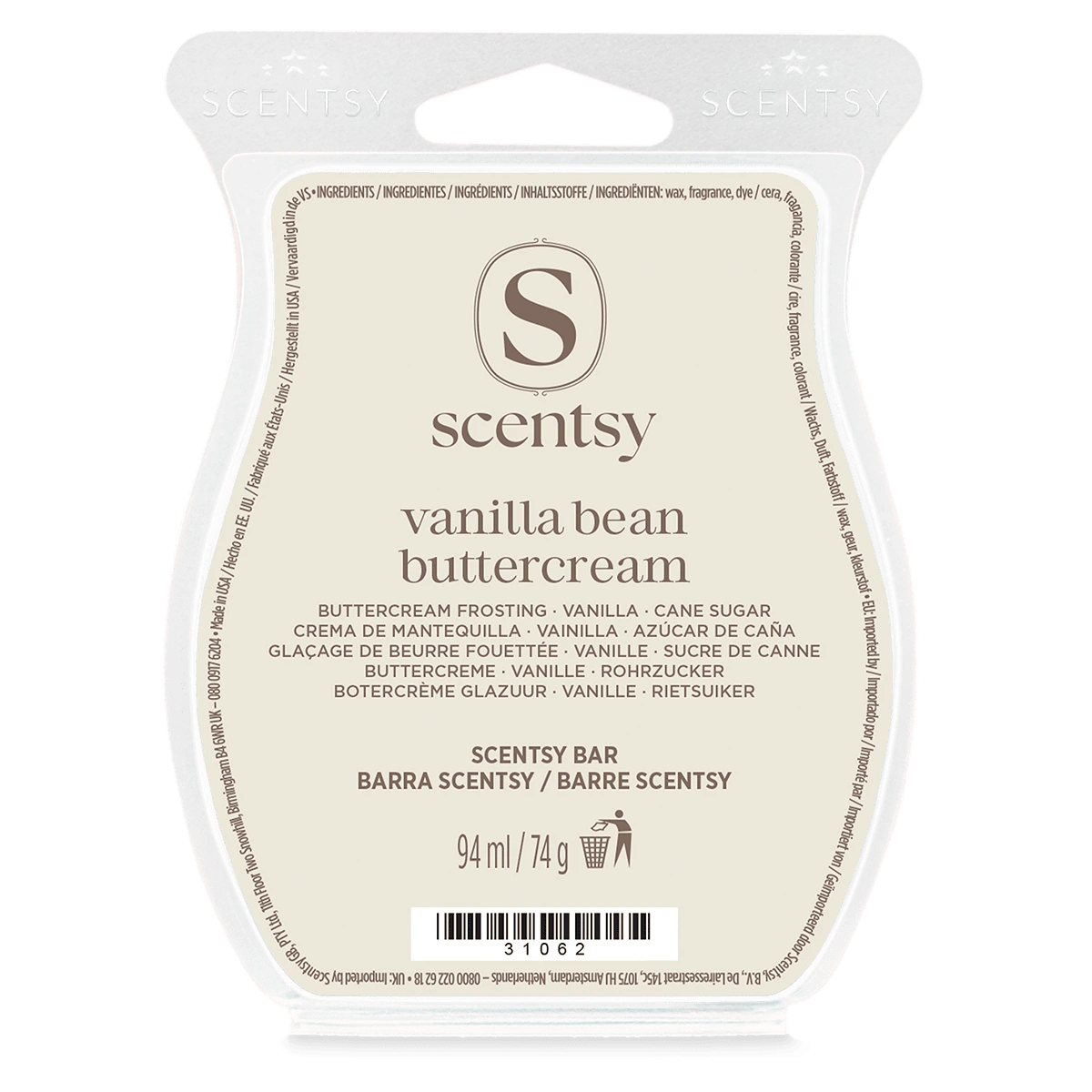 Barre Scentsy Vanilla Bean Buttercream