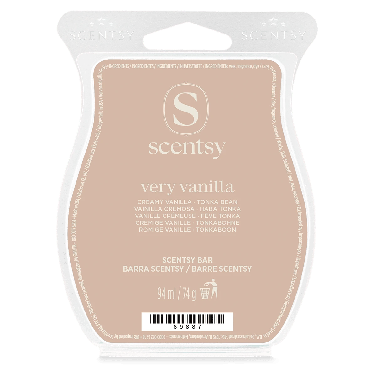 Barre Scentsy Very Vanilla