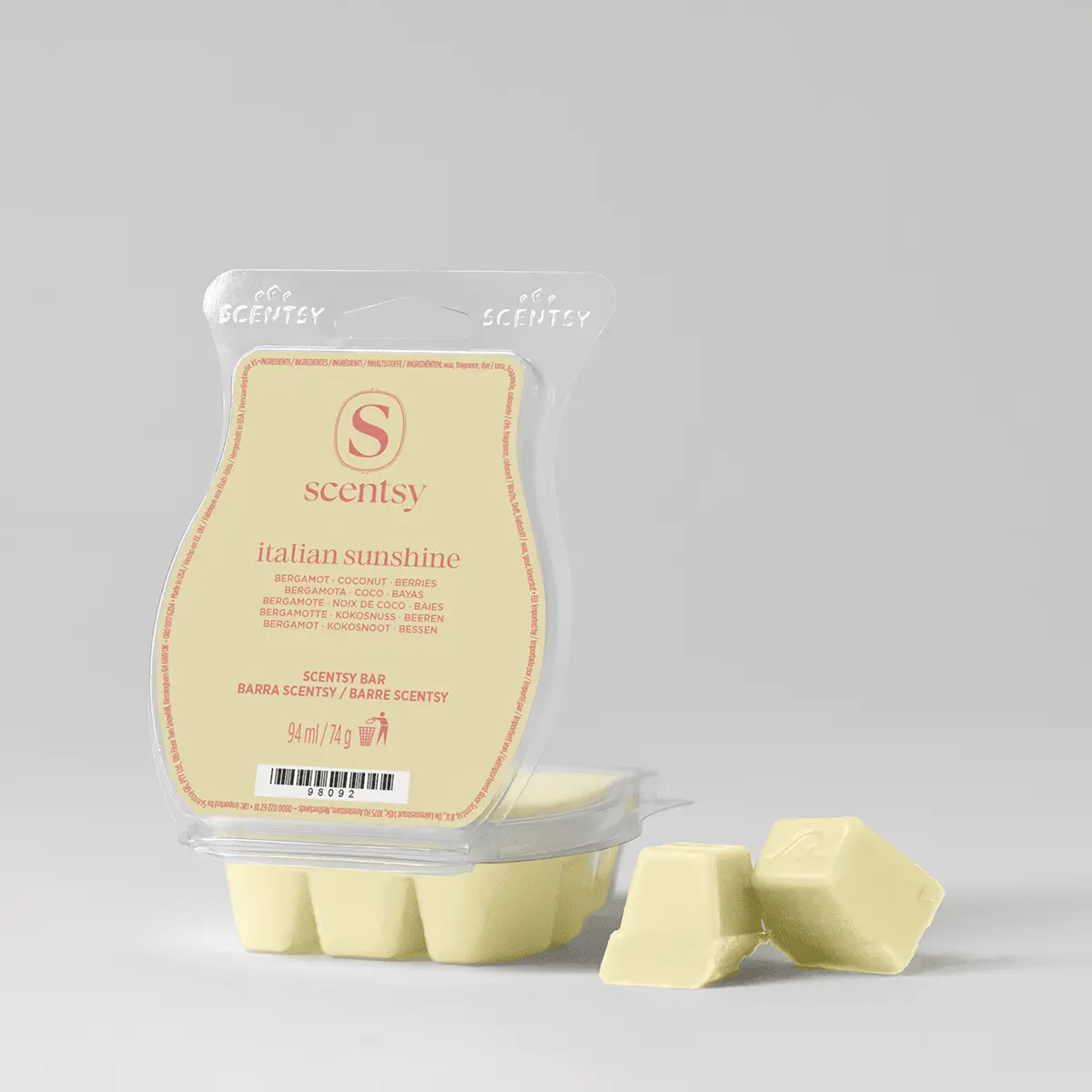 Barre Scentsy Italian Sunshine morceaux