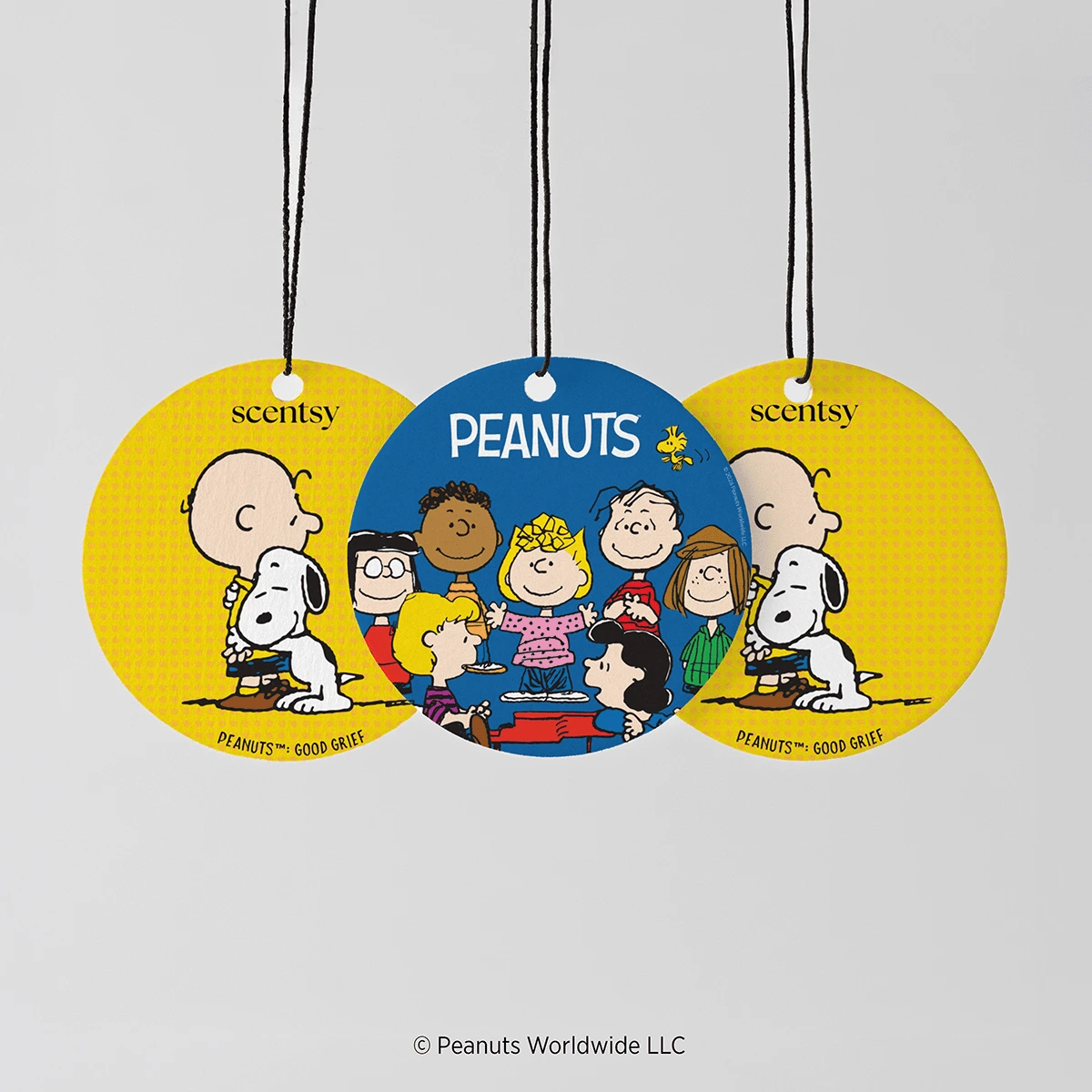 Paquet 3 cercles aromatiques Peanuts Good Grief Scentsy