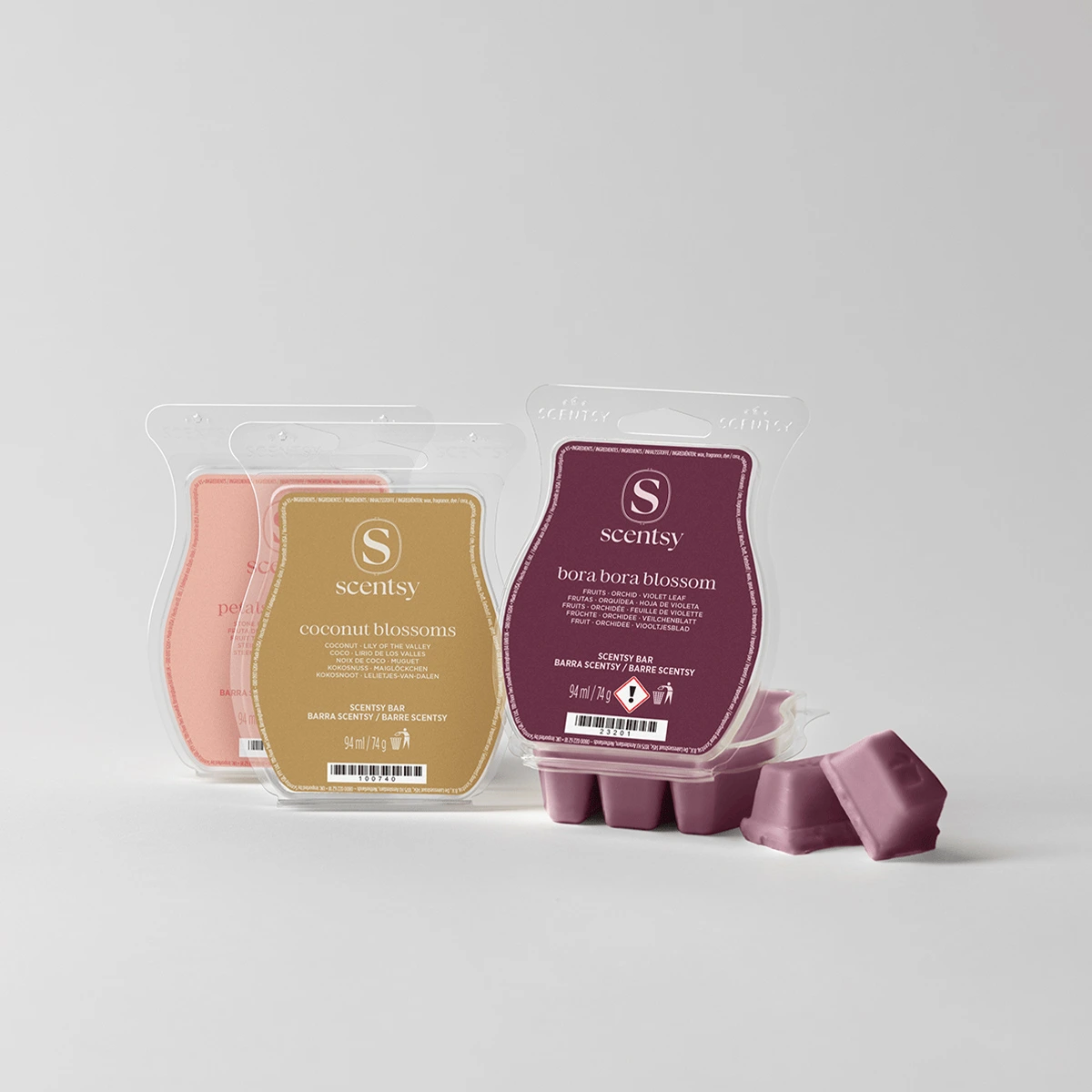 Barres Scentsy de la Collection Pétales