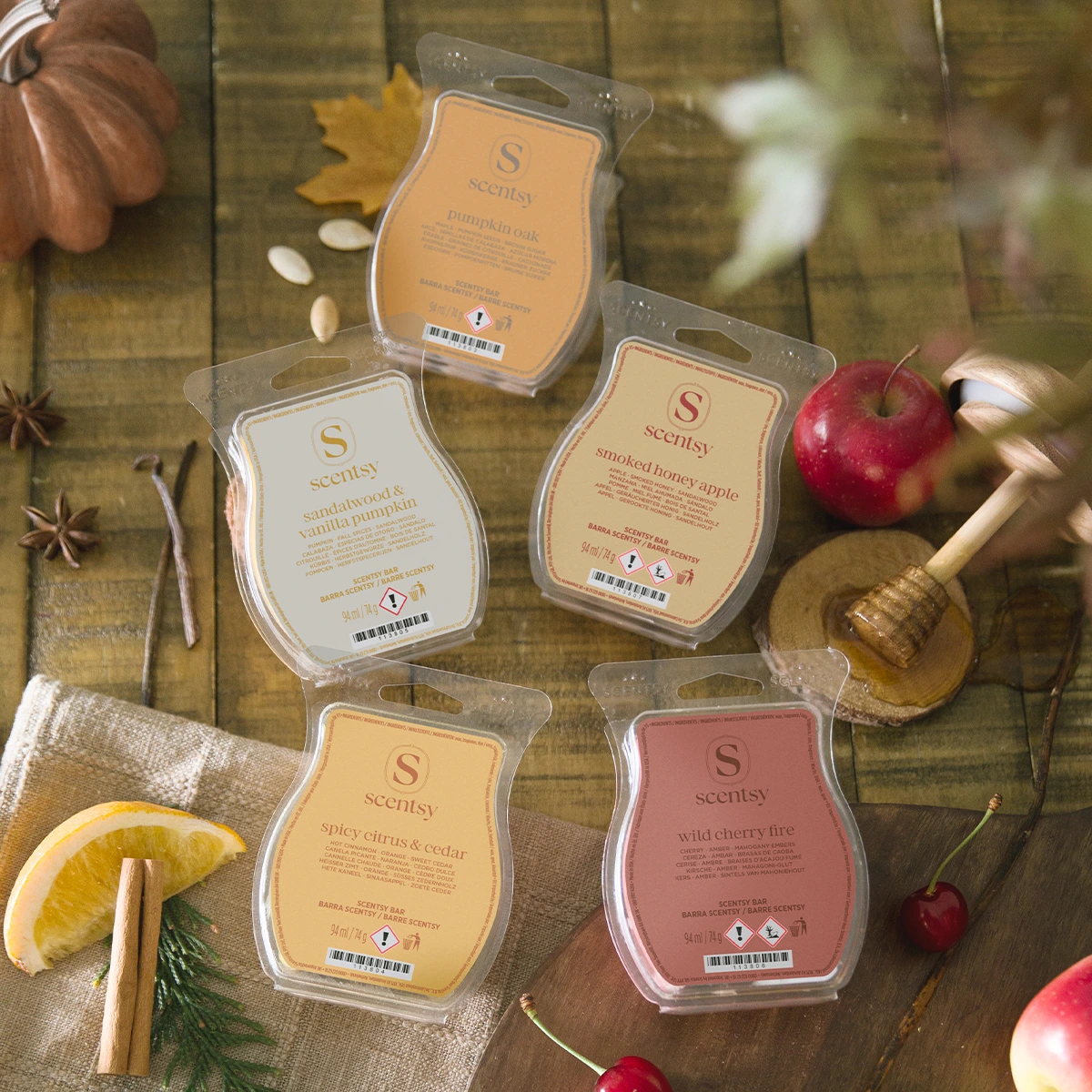 Paquet de 5 Barres Scentsy de la Collection Automne 2026