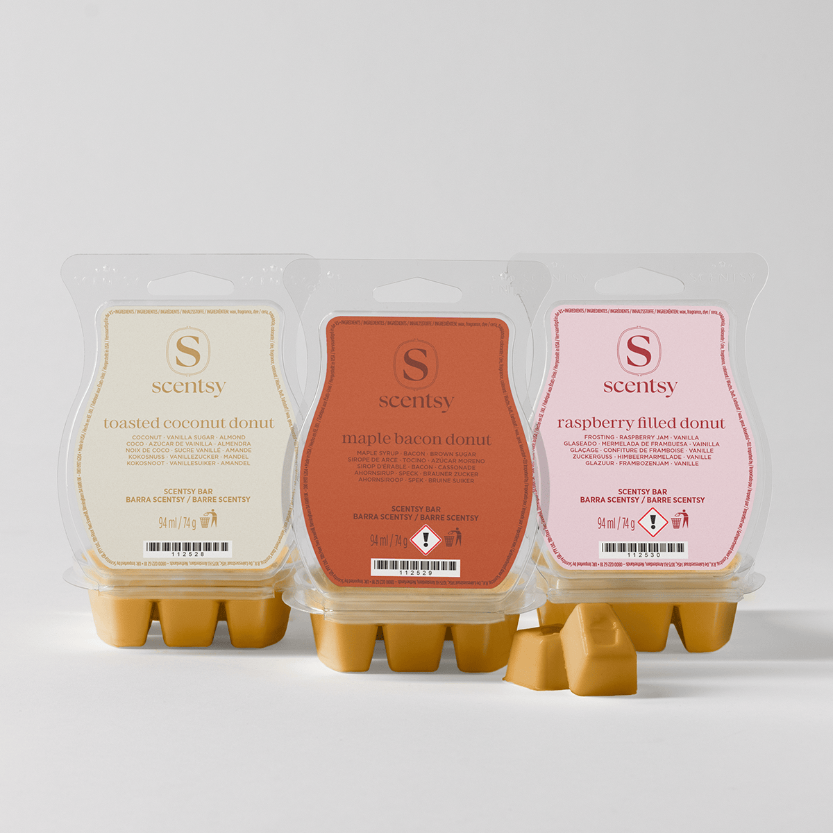 Collection Barres Scentsy Douceurs Sucrées inspirées des donuts