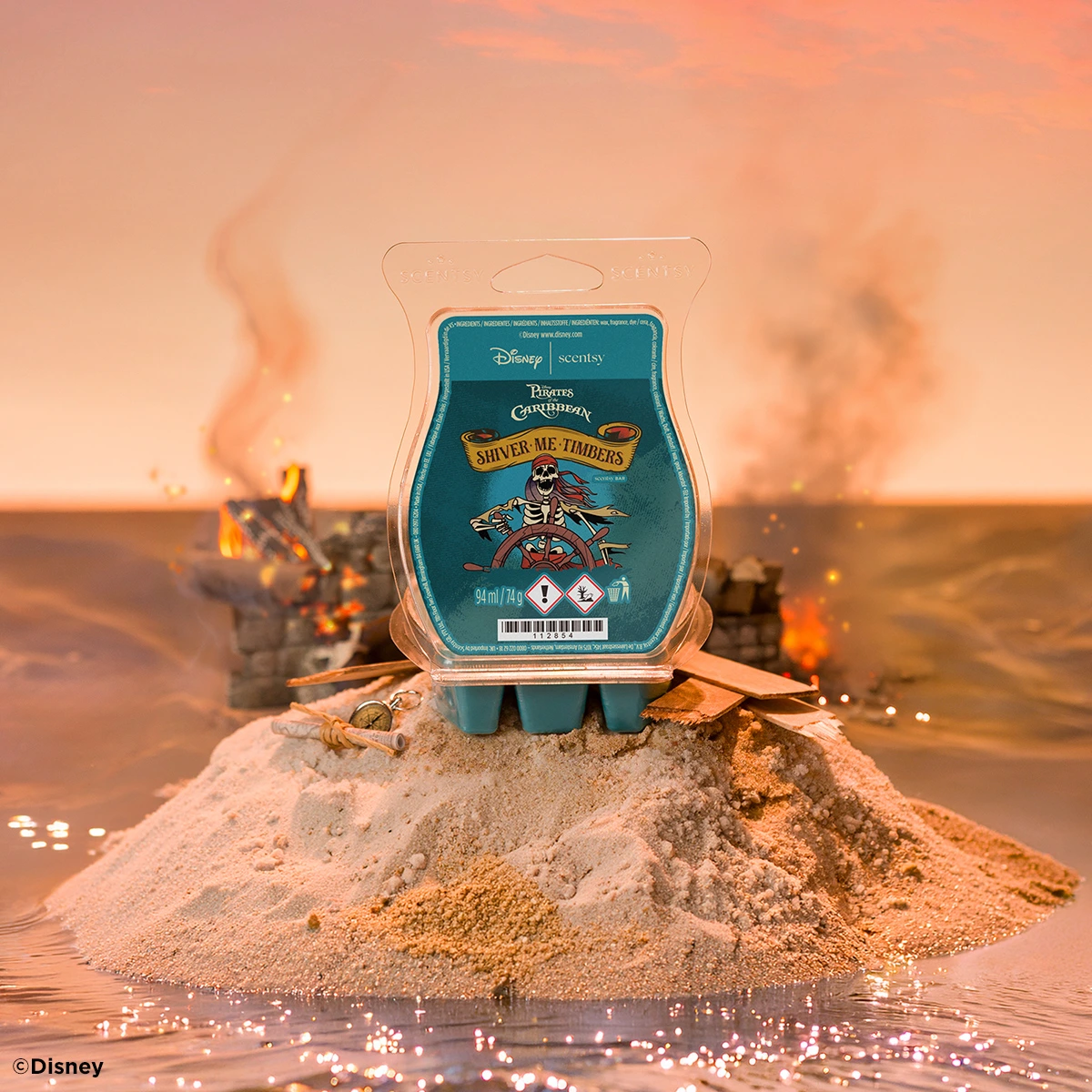 Barre de cire Scentsy Shiver Me Timbers Pirates des Caraïbes
