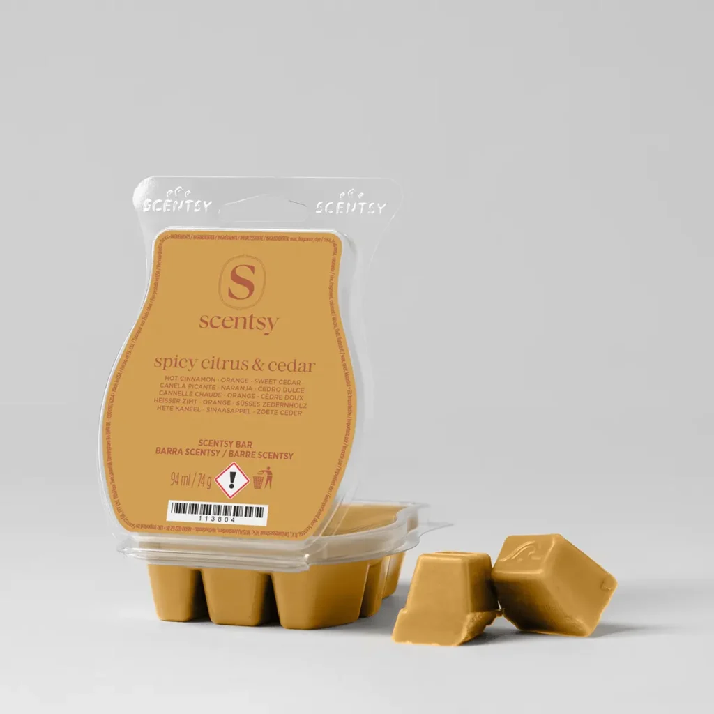 Barre Scentsy Spicy Citrus & Cedar
