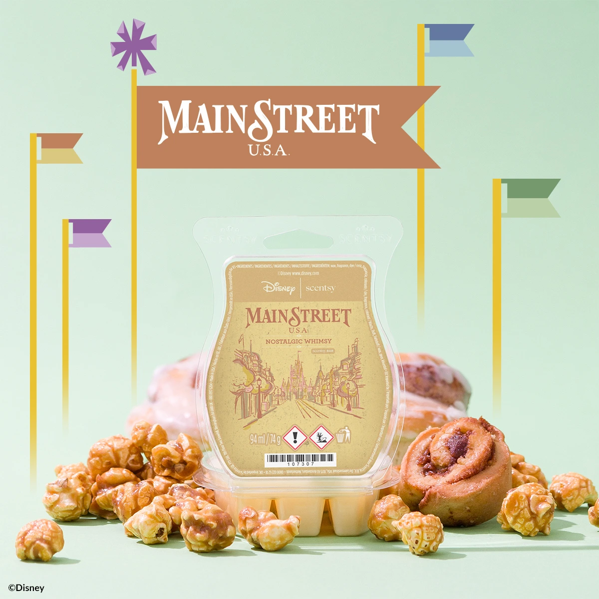 Barre de cire Scentsy Main Street USA Nostalgic Whimsy